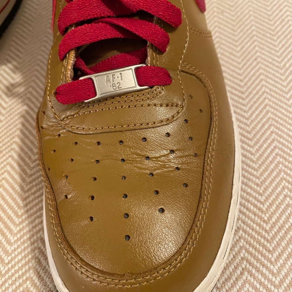 2013 Nike Air Force 1 AF1-82 Ale Brown High Tops - Picture 6 of 11